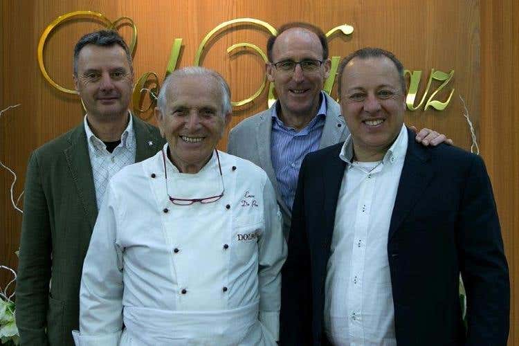 I soci di Col Vetoraz con Enzo De Prà